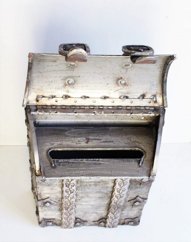 One-of-a-kind Rustic Wrought Iron Mailbox - Great Lakes Metal Fabrication