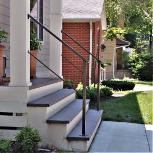 Classic Metal Handrails for Porch Steps