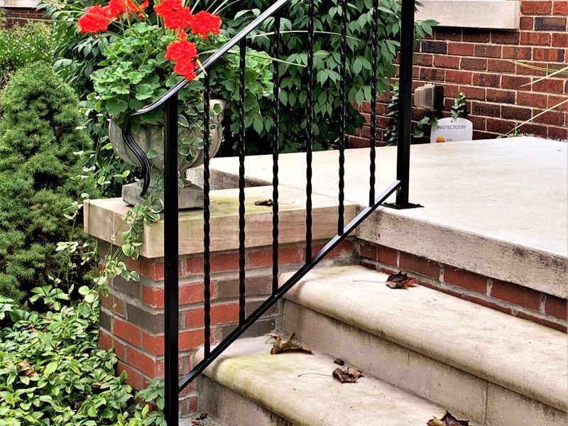 Porch Rail Twisted Pickets Great Lakes Metal Fabrication