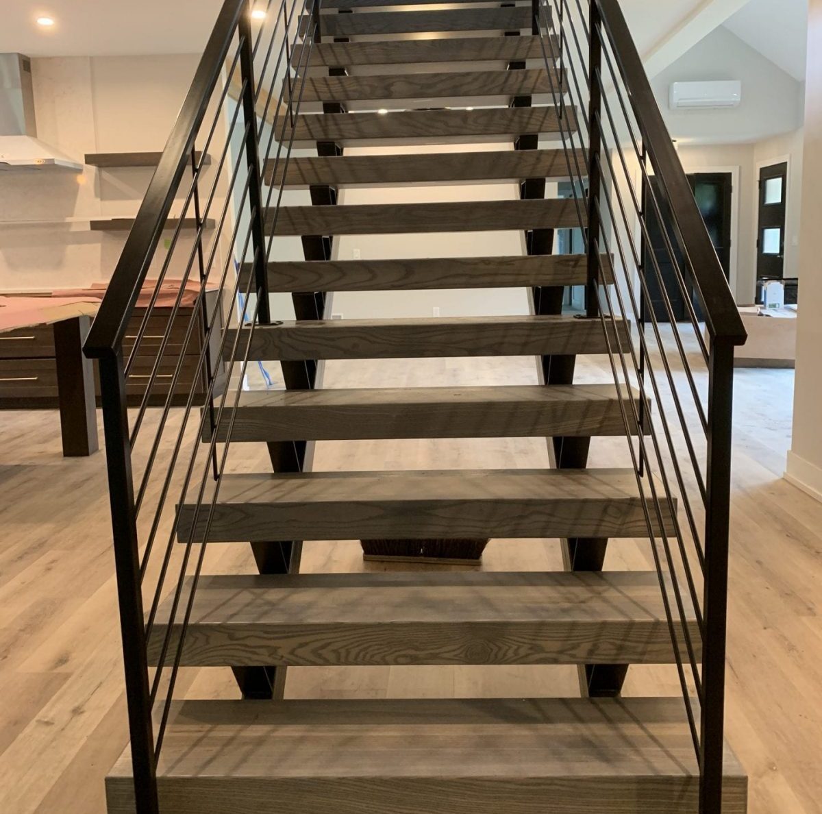 Double Stringer Floating Stairs Great Lakes Metal Fabrication Double Stringer Floating Stairs Great Lakes Metal Fabrication