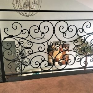 Wrought Iron Metal Scroll Railing - Great Lakes Metal Fabrication