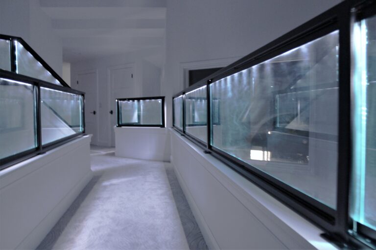 LED Glass Panel Railing Great Lakes Metal Fabrication