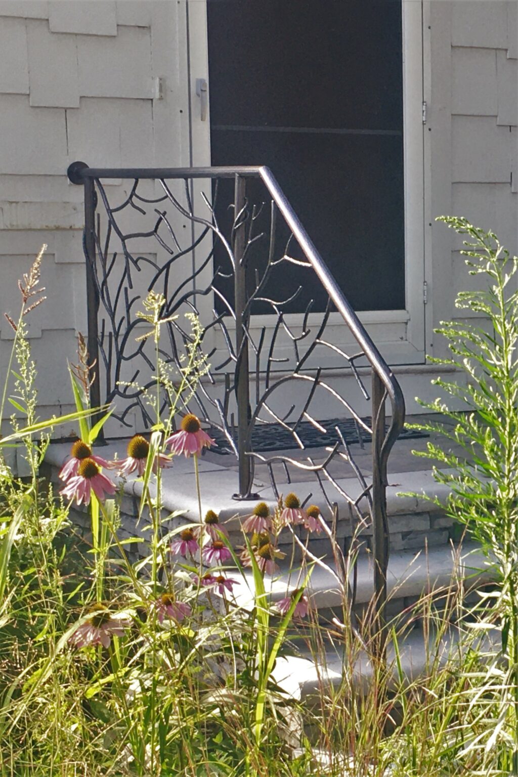 Best Cottage Twig Metal Porch Rail Great Lakes Metal Fabrication